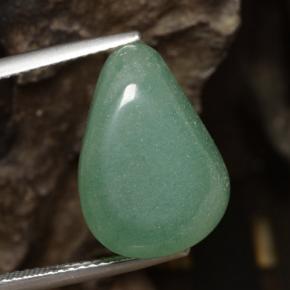 19.21 ct Green Aventurine Gemstone, Aventurine Gem in Fancy Cabochon Shape for Sale.