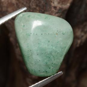 16.88 ct Green Aventurine Gemstone, Aventurine Gem in Fancy Cabochon Shape for Sale.