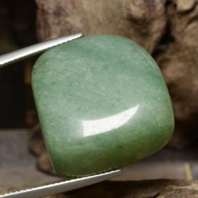 40.34 ct Green Aventurine Gemstone, Aventurine Gem in Fancy Cabochon Shape for Sale.