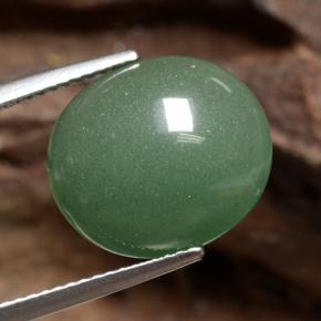 8.82 ct Green Aventurine Stone, Natural Aventurine in Oval Cabochon Shape for Sale
