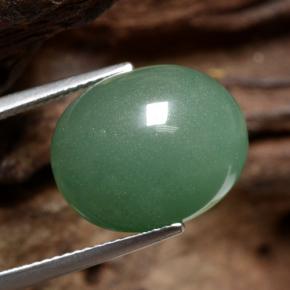 14.05 ct Green Aventurine Stone, Natural Aventurine in Oval Cabochon Shape for Sale