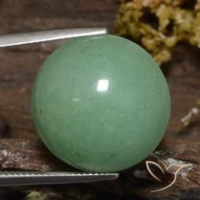 24.39 ct Green Aventurine Stone, Natural Aventurine in Round Cabochon Shape for Sale