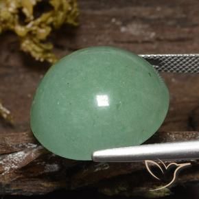 Aventurine Gemstone in 20 mm (calibrated) Size for Sale, Aventurine Stone in Pale Moss Green Color