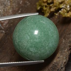 25.10 ct Green Aventurine Stone, Natural Aventurine in Round Cabochon Shape for Sale