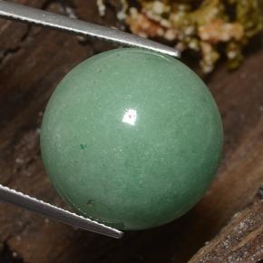 24.50 ct Green Aventurine Stone, Natural Aventurine in Round Cabochon Shape for Sale