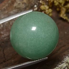 23.81 ct Green Aventurine Stone, Natural Aventurine in Round Cabochon Shape for Sale