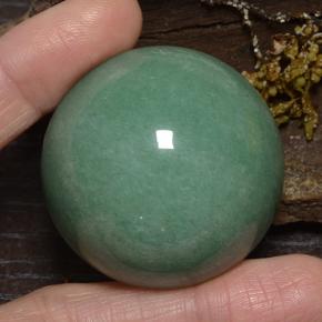 186.28 ct Green Aventurine Stone, Natural Aventurine in Round Cabochon Shape for Sale