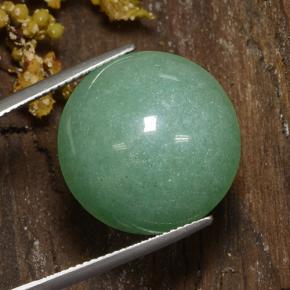 22.70 ct Green Aventurine Stone, Natural Aventurine in Round Cabochon Shape for Sale