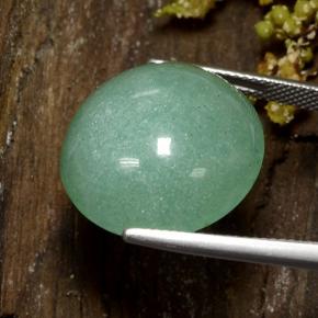 Aventurine Gemstone in 19 mm (calibrated) Size for Sale, Aventurine Stone in Pale Moss Green Color