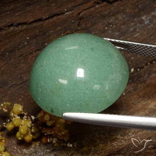 Aventurine Gemstone in 20 mm (calibrated) Size for Sale, Aventurine Stone in Medium Green Color