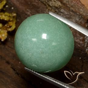 25.73 ct Green Aventurine Stone, Natural Aventurine in Round Cabochon Shape for Sale