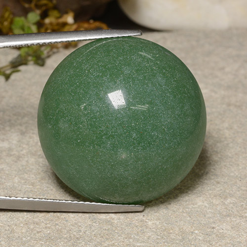 48.2ct Round Cabochon Green Aventurine for sale thumb image of 48.2ct Round Cabochon Green Aventurine (ID: 485117)