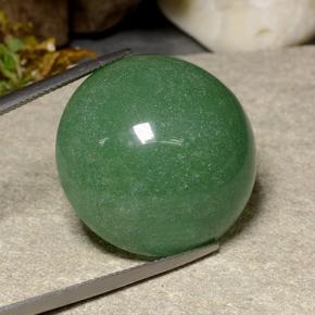 47.47 ct Green Aventurine Stone, Natural Aventurine in Round Cabochon Shape for Sale