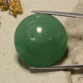 48.43 ct Green Aventurine Gemstone, Aventurine Gem in Round Cabochon Shape for Sale.