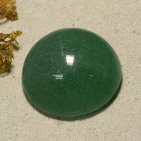 50.32 ct Green Aventurine Stone, Natural Aventurine in Round Cabochon Shape for Sale