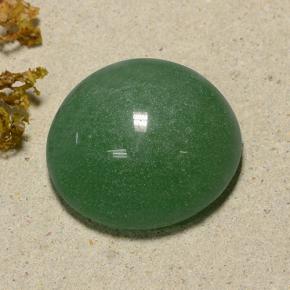 48.59 ct Green Aventurine Stone, Natural Aventurine in Round Cabochon Shape for Sale