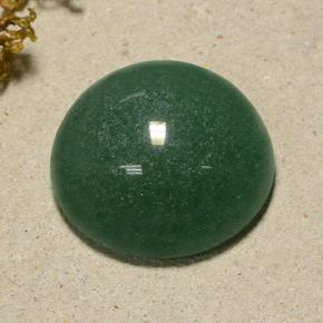 50.64 ct Green Aventurine Stone, Natural Aventurine in Round Cabochon Shape for Sale