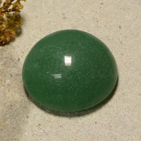 47.36 ct Green Aventurine Stone, Natural Aventurine in Round Cabochon Shape for Sale