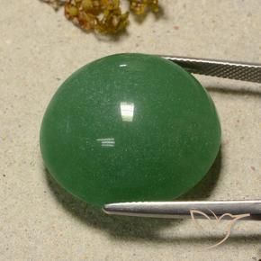 Aventurine Gemstone in 24.5 mm Size for Sale, Aventurine Stone in Medium Green Color