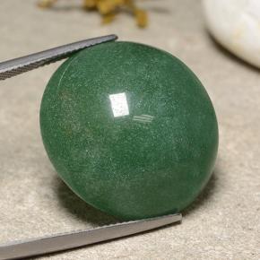 48.62 ct Green Aventurine Stone, Natural Aventurine in Round Cabochon Shape for Sale