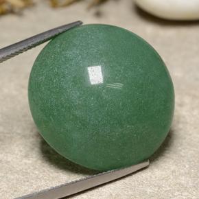 48.95 ct Green Aventurine Stone, Natural Aventurine in Round Cabochon Shape for Sale