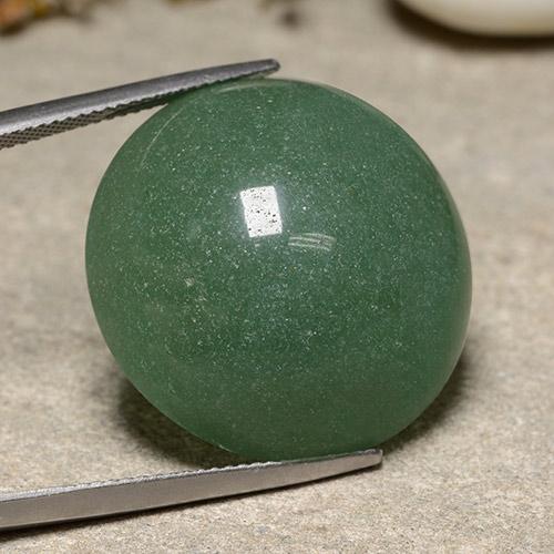 43.20 ct Green Aventurine Stone, Natural Aventurine in Round Cabochon Shape for Sale