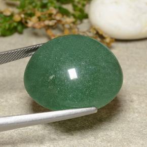 Aventurine Gemstone in 24.3 mm Size for Sale, Aventurine Stone in Deep Green Color