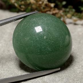 44.87 ct Green Aventurine Stone, Natural Aventurine in Round Cabochon Shape for Sale
