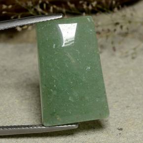 20.69 ct Green Aventurine Gemstone, Aventurine Gem in Trapezoid Cabochon Shape for Sale.