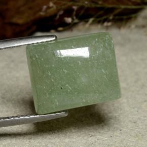 13.91 ct Green Aventurine Stone, Natural Aventurine in Baguette Cabochon Shape for Sale