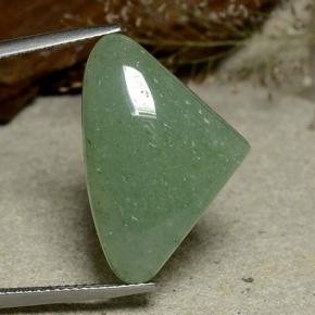 18.66 ct Green Aventurine Stone, Natural Aventurine in Pear Cabochon Shape for Sale