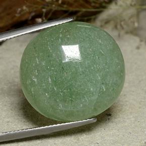 27.70 ct Green Aventurine Stone, Natural Aventurine in Oval Cabochon Shape for Sale