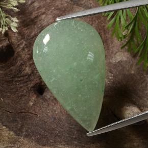 16.17 ct Green Aventurine Stone, Natural Aventurine in Pear Cabochon Shape for Sale