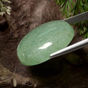 Aventurine Gemstone in 25.4 x 19.8 mm Size for Sale, Aventurine Stone in Medium-Light Green Color