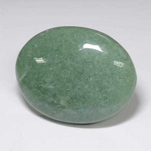 89.38 ct Green Aventurine Stone, Natural Aventurine in Oval Cabochon Shape for Sale