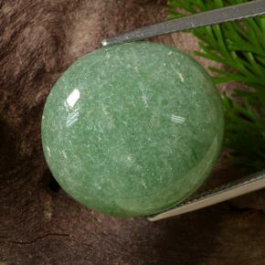 22.18 ct Green Aventurine Stone, Natural Aventurine in Oval Cabochon Shape for Sale