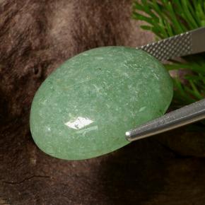 Aventurine Gemstone in 21.2 x 19.2 mm Size for Sale, Aventurine Stone in Green Color
