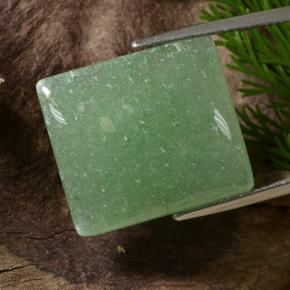 23.41 ct Green Aventurine Stone, Natural Aventurine in Baguette Cabochon Shape for Sale