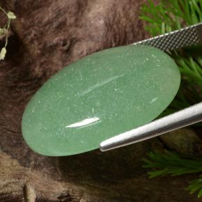 Aventurine Gemstone in 27.2 x 21.3 mm Size for Sale, Aventurine Stone in Green Color