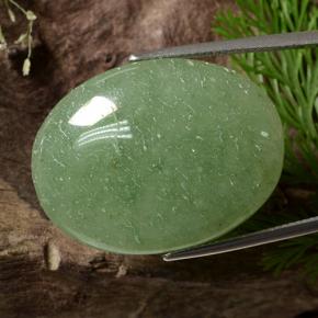 41.75 ct Green Aventurine Stone, Natural Aventurine in Oval Cabochon Shape for Sale