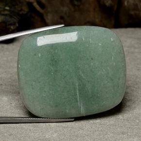 99.99 ct Green Aventurine Stone, Natural Aventurine in Cushion Cabochon Shape for Sale