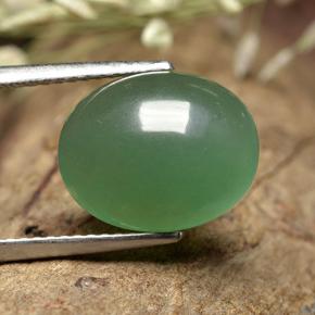 5.43 ct Green Aventurine Stone, Natural Aventurine in Oval Cabochon Shape for Sale