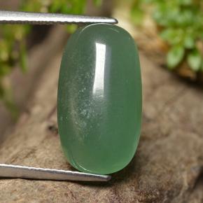 8.04 ct Green Aventurine Gemstone, Aventurine Gem in Cushion Cabochon Shape for Sale.
