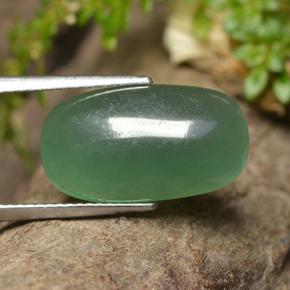 8.04 ct Green Aventurine Stone, Natural Aventurine in Cushion Cabochon Shape for Sale