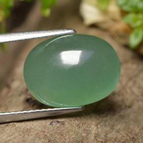 6.12 ct Green Aventurine Stone, Natural Aventurine in Oval Cabochon Shape for Sale