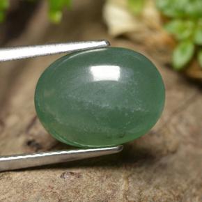 5.42 ct Green Aventurine Stone, Natural Aventurine in Oval Cabochon Shape for Sale