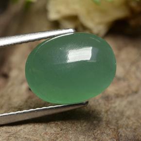 4.39 ct Green Aventurine Stone, Natural Aventurine in Oval Cabochon Shape for Sale