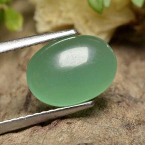 2.57 ct Green Aventurine Stone, Natural Aventurine in Oval Cabochon Shape for Sale