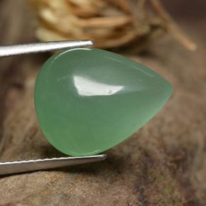 7.63 ct Green Aventurine Stone, Natural Aventurine in Pear Cabochon Shape for Sale