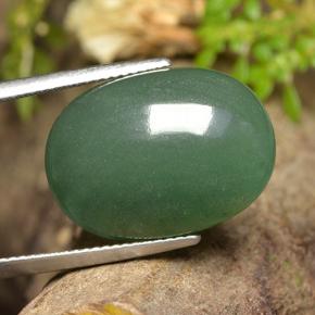 19.39 ct Green Aventurine Stone, Natural Aventurine in Oval Cabochon Shape for Sale